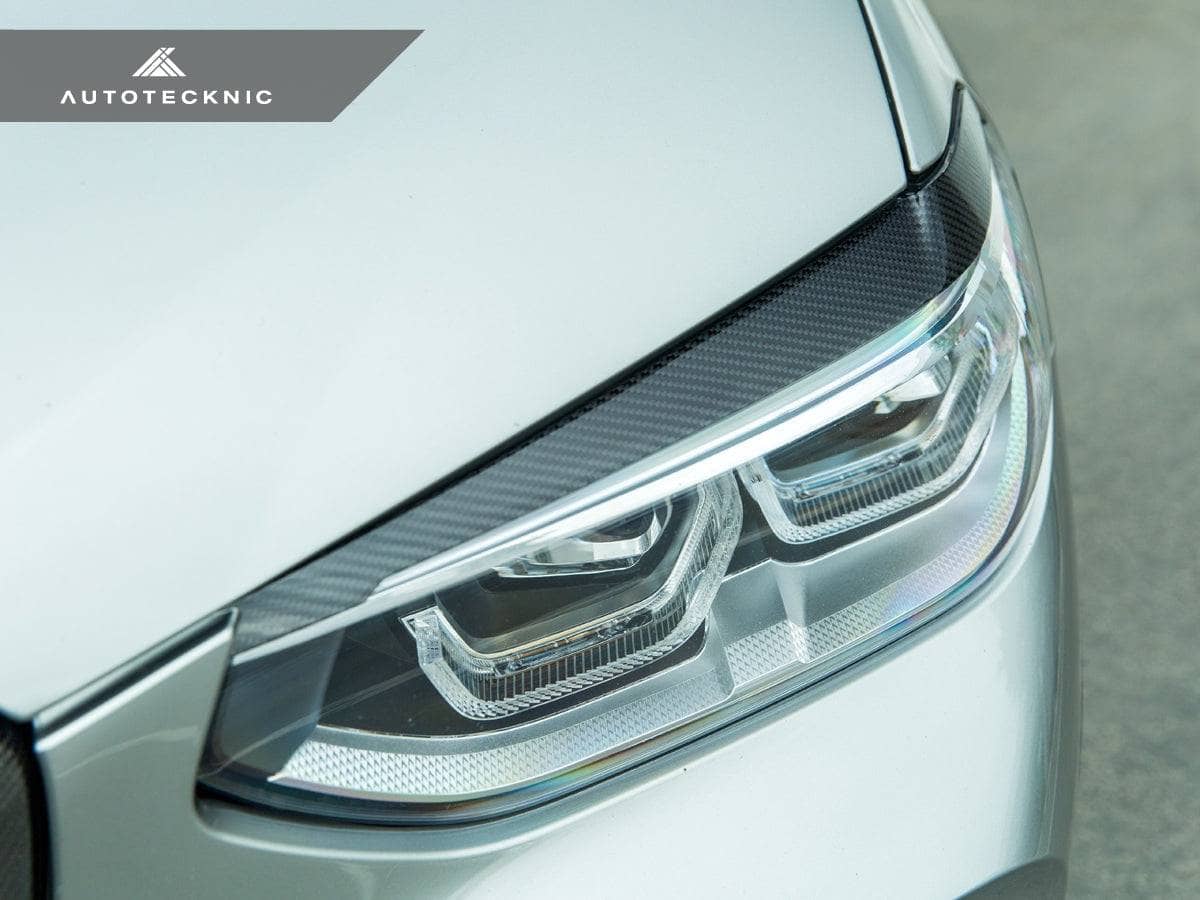Kies-Motorsports AutoTecknic USA AutoTecknic Carbon Fiber Headlight Trim Set - BMW G01 X3 / G02 X4