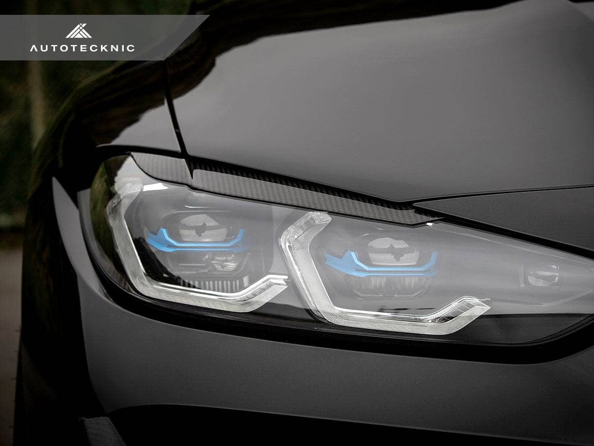 Kies-Motorsports AutoTecknic USA AutoTecknic Carbon Fiber Headlight Trim Set - BMW G80 M3 | G82/ G83 M4