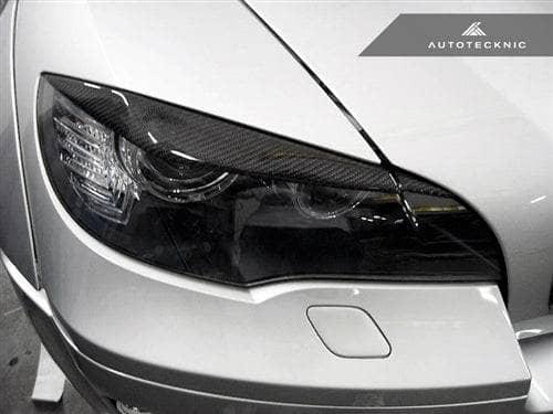 Kies-Motorsports AutoTecknic USA AutoTecknic Carbon Fiber Headlight Trim Set - E70 X5 / X5M | E71 X6 / X6M