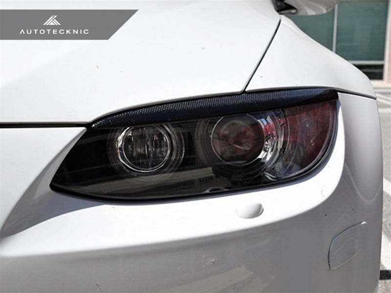 Kies-Motorsports AutoTecknic USA AutoTecknic Carbon Fiber Headlight Trim Set - E92/ E93 M3 & 3-Series Coupe/ Convertible Pre-LCI
