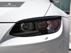Kies-Motorsports AutoTecknic USA AutoTecknic Carbon Fiber Headlight Trim Set - E92/ E93 M3 & 3-Series Coupe/ Convertible Pre-LCI