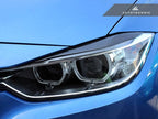 Kies-Motorsports AutoTecknic USA AutoTecknic Carbon Fiber Headlight Trim Set - F30 3 Series Sedan | F31 3 Series Wagon