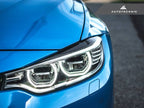 Kies-Motorsports AutoTecknic USA AutoTecknic Carbon Fiber Headlight Trim Set - F80 M3 | F82/ F83 M4