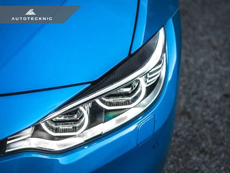Kies-Motorsports AutoTecknic USA AutoTecknic Carbon Fiber Headlight Trim Set - F80 M3 | F82/ F83 M4