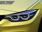 Kies-Motorsports AutoTecknic USA AutoTecknic Carbon Fiber Headlight Trim Set - F80 M3 | F82/ F83 M4