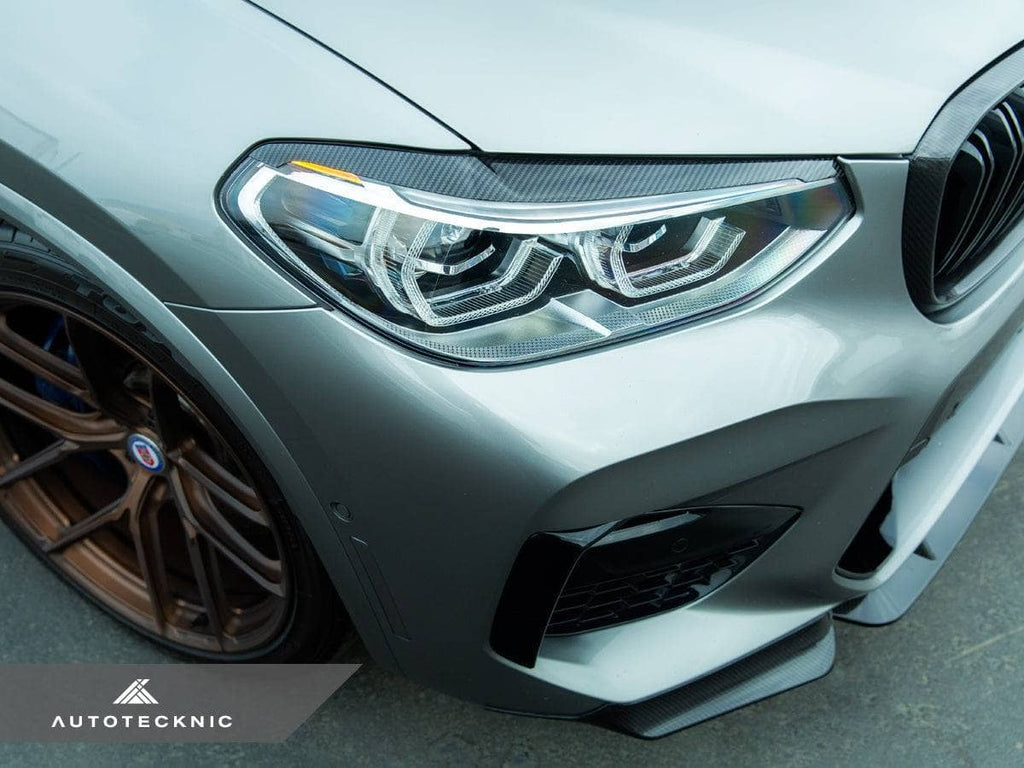 Kies-Motorsports AutoTecknic USA AutoTecknic Carbon Fiber Headlight Trim Set - F97 X3M | F98 X4M