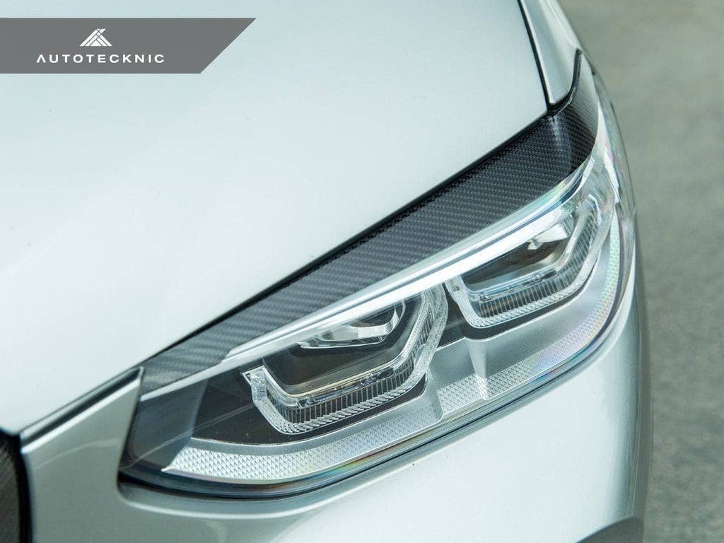 Kies-Motorsports AutoTecknic USA AutoTecknic Carbon Fiber Headlight Trim Set - G01 X3 | G02 X4
