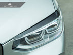 Kies-Motorsports AutoTecknic USA AutoTecknic Carbon Fiber Headlight Trim Set - G01 X3 | G02 X4
