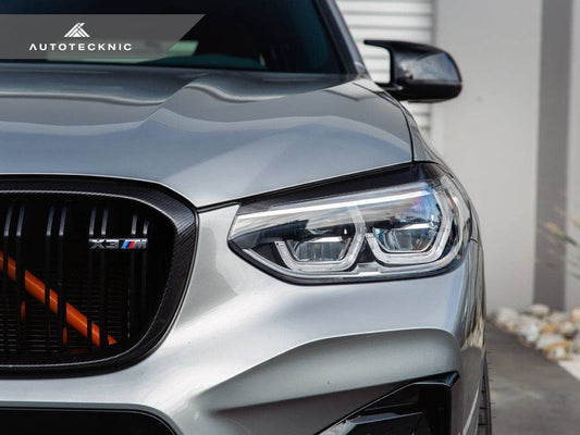 Kies-Motorsports AutoTecknic USA AutoTecknic Carbon Fiber Headlight Trim Set - G01 X3 | G02 X4