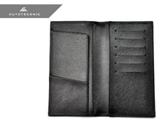 Kies-Motorsports AutoTecknic USA AutoTecknic Carbon Fiber Leather Checkbook Holder