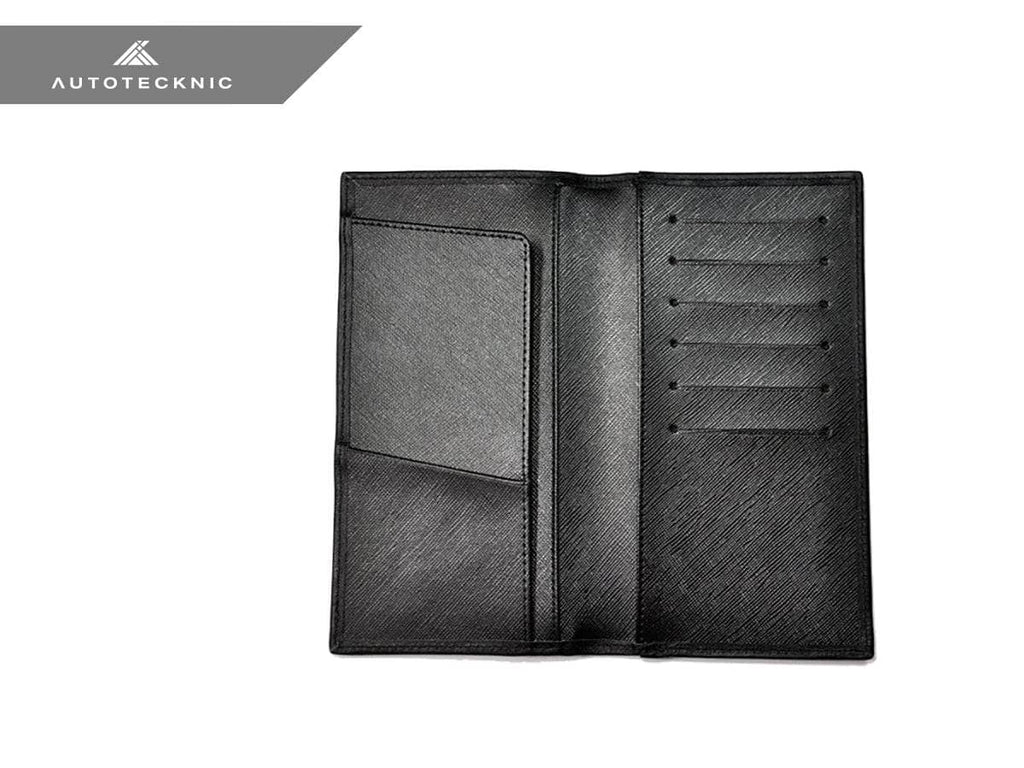 Kies-Motorsports AutoTecknic USA AutoTecknic Carbon Fiber Leather Checkbook Holder