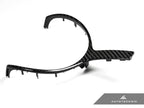 Kies-Motorsports AutoTecknic USA AutoTecknic Carbon Fiber M-Sport Steering Wheel Trim - F15 X5 | F16 X6