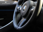 Kies-Motorsports AutoTecknic USA AutoTecknic Carbon Fiber M-Sport Steering Wheel Trim - F15 X5 | F16 X6