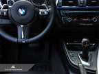 Kies-Motorsports AutoTecknic USA AutoTecknic Carbon Fiber M-Sport Steering Wheel Trim - F15 X5 | F16 X6