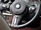Kies-Motorsports AutoTecknic USA AutoTecknic Carbon Fiber M-Sport Steering Wheel Trim - F22 2-Series | F30 3-Series | F32 4-Series