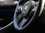 Kies-Motorsports AutoTecknic USA AutoTecknic Carbon Fiber M-Sport Steering Wheel Trim - F22 2-Series | F30 3-Series | F32 4-Series