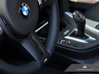 Kies-Motorsports AutoTecknic USA AutoTecknic Carbon Fiber M-Sport Steering Wheel Trim - F22 2-Series | F30 3-Series | F32 4-Series