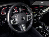 Kies-Motorsports AutoTecknic USA AutoTecknic Carbon Fiber Pole Position Shift Paddles - G14/ G15/ G16 8-Series G14/ G15/ G16 8-Series / Red Shift Indicators & Grip / Gloss Carbon Finish