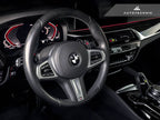 Kies-Motorsports AutoTecknic USA AutoTecknic Carbon Fiber Pole Position Shift Paddles - G30 5-Series G30 5-Series / Red Shift Indicators & Grip / Gloss Carbon Finish