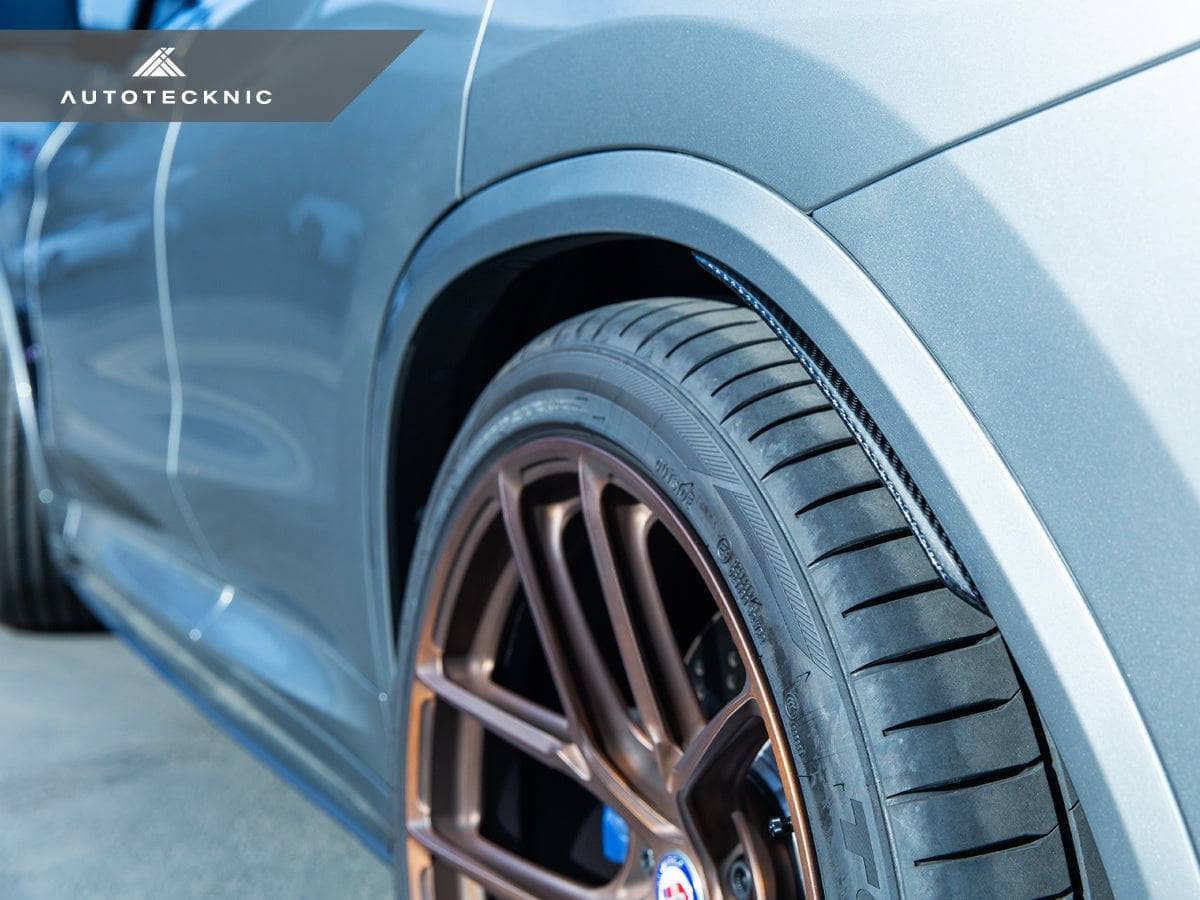Kies-Motorsports AutoTecknic USA AutoTecknic Carbon Fiber Rear Splash Guards - BMW F97 X3M | G01 X3