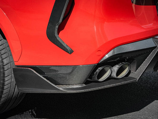 Kies-Motorsports AutoTecknic USA AutoTecknic Carbon Fiber Rear Splitter Set - F96 X6M