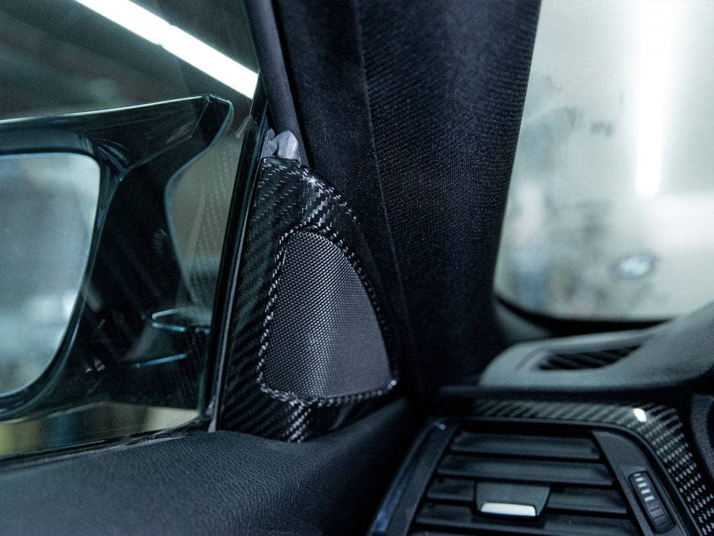 Kies-Motorsports AutoTecknic USA AutoTecknic Carbon Fiber Speaker Tweeter Cover - BMW F82/ F83 M4