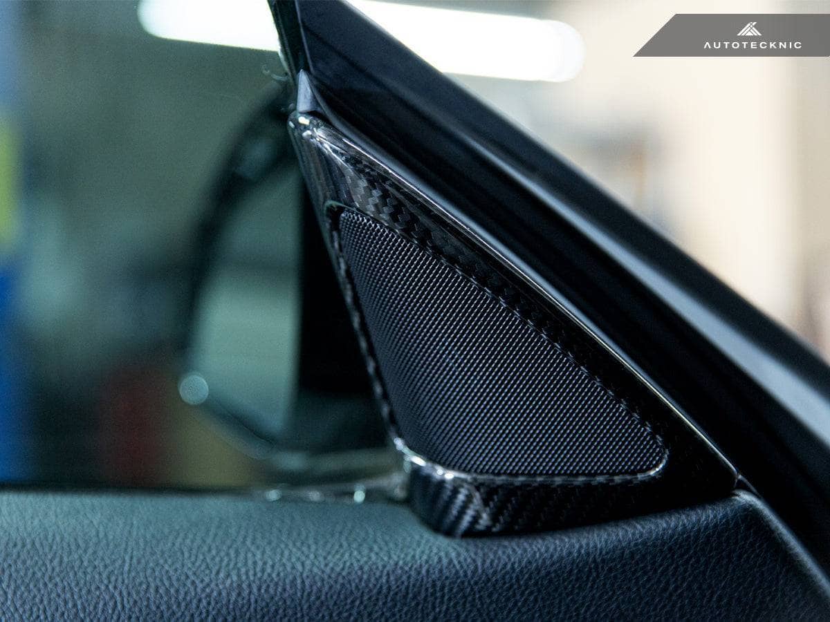 Kies-Motorsports AutoTecknic USA AutoTecknic Carbon Fiber Speaker Tweeter Cover - BMW F82/ F83 M4