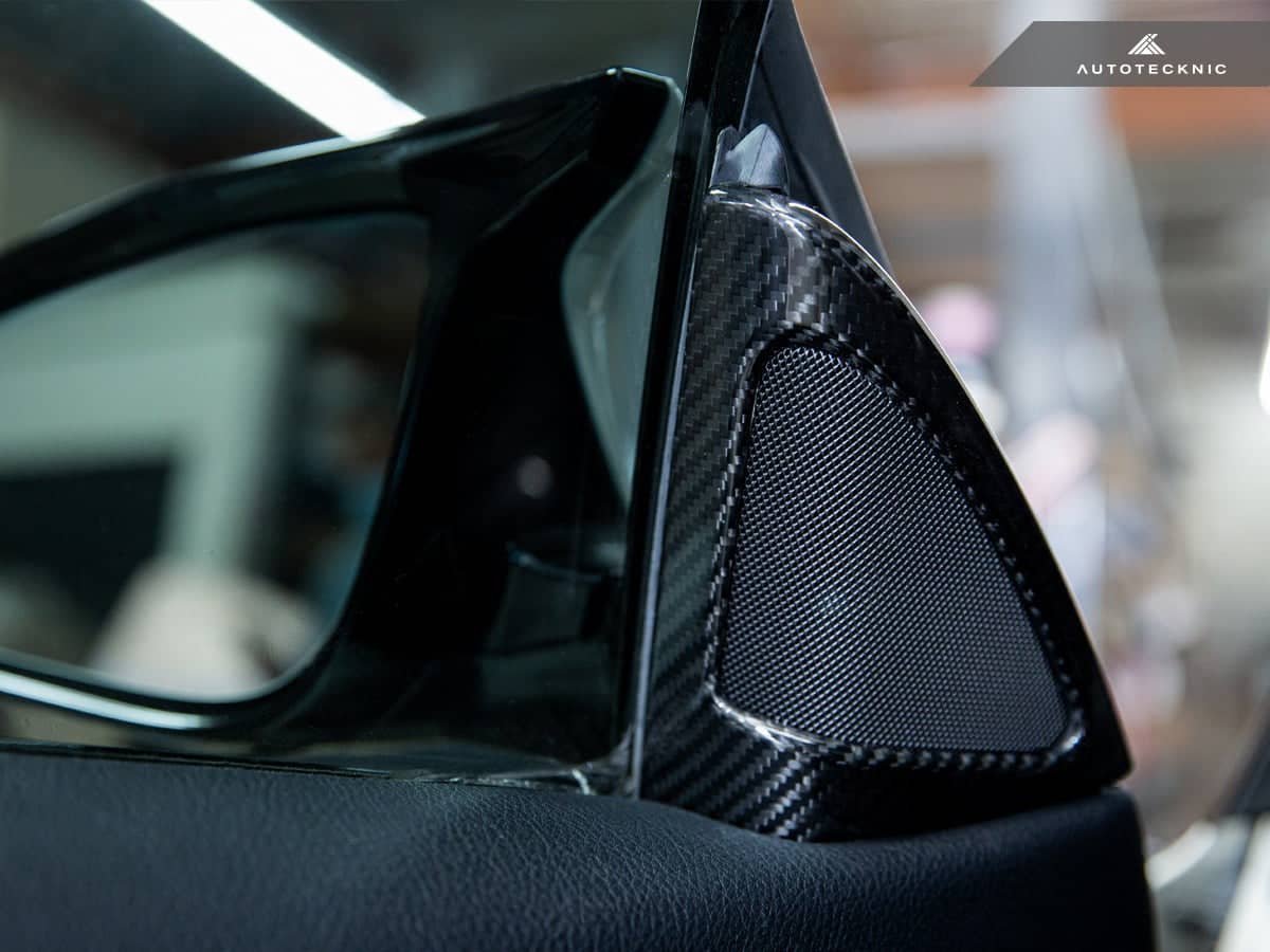 Kies-Motorsports AutoTecknic USA AutoTecknic Carbon Fiber Speaker Tweeter Cover - F82/ F83 M4