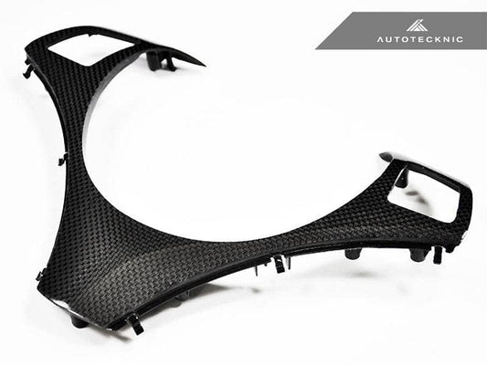 Kies-Motorsports AutoTecknic USA AutoTecknic Carbon Fiber Steering Wheel Trim - E90/ E92/ E93 3-Series/ E82 1-Series with Sport Package
