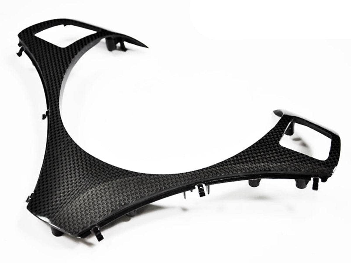 Kies-Motorsports AutoTecknic USA AutoTecknic Carbon Fiber Steering Wheel Trim - E90/ E92/ E93 3-Series/ E82 1-Series with Sport Package