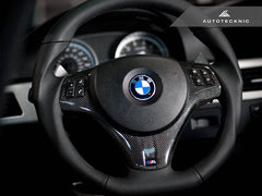 Kies-Motorsports AutoTecknic USA AutoTecknic Carbon Fiber Steering Wheel Trim - E9X M3 | E82 1M Coupe