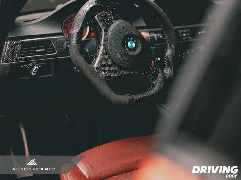 Kies-Motorsports AutoTecknic USA AutoTecknic Carbon Fiber Steering Wheel Trim - E9X M3 | E82 1M Coupe