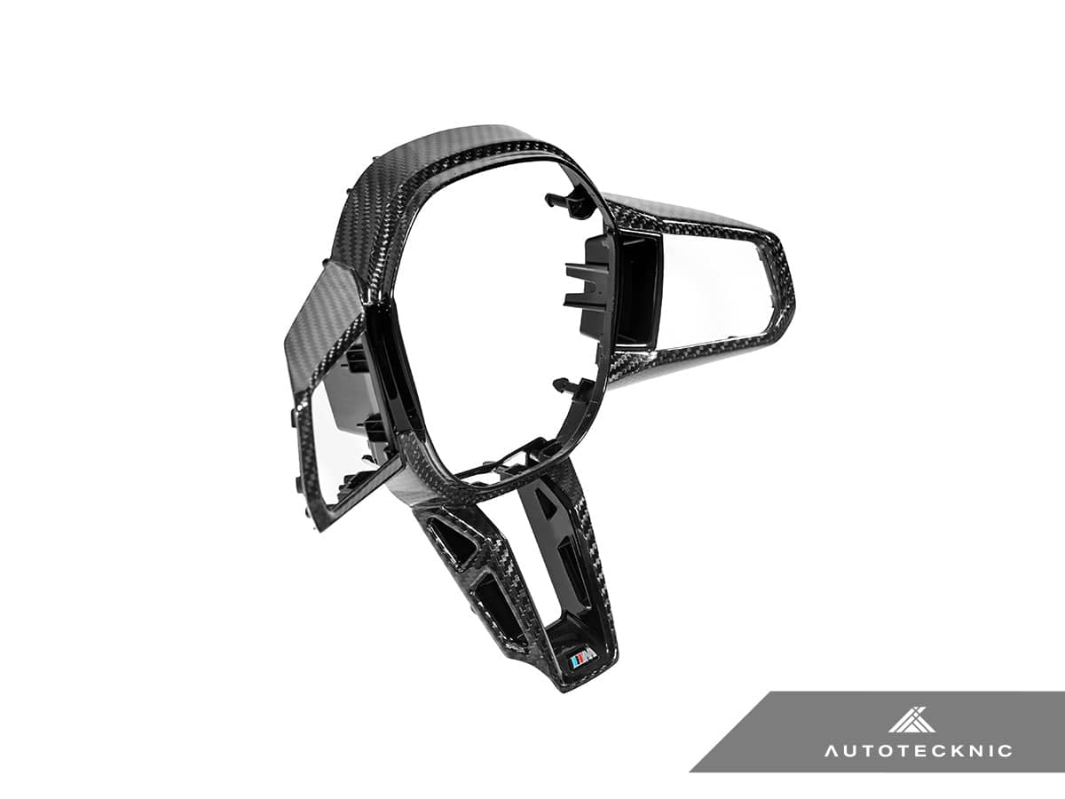 Kies-Motorsports AutoTecknic USA AutoTecknic Carbon Fiber Steering Wheel Trim - G60/ G61 5-Series