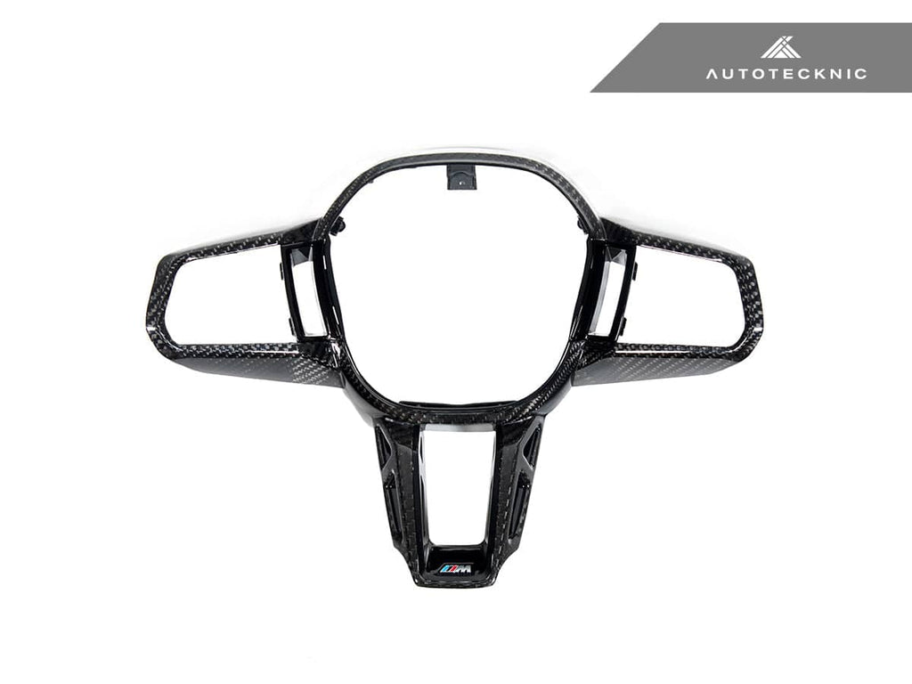 Kies-Motorsports AutoTecknic USA AutoTecknic Carbon Fiber Steering Wheel Trim - G90/ G99 M5