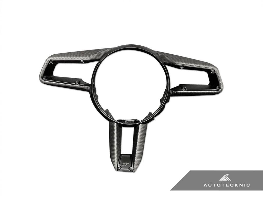 Kies-Motorsports AutoTecknic USA AutoTecknic Carbon Fiber Steering Wheel Trim - Porsche 992 Models