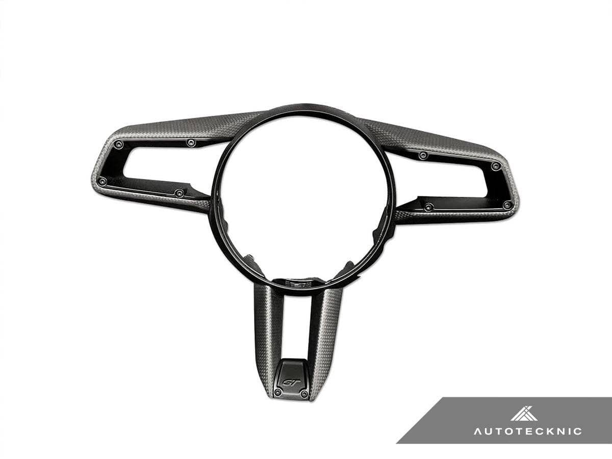 Kies-Motorsports AutoTecknic USA AutoTecknic Carbon Fiber Steering Wheel Trim - Porsche 992 Models