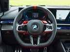 Kies-Motorsports AutoTecknic USA AutoTecknic Carbon Fiber V2 Pole Position Shift Paddles - G9X M5 & More 2024-Up Red Shift Indicators & Grip / Gloss Carbon Finish