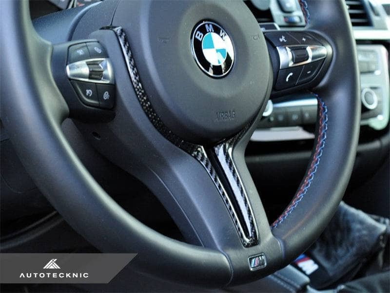 Kies-Motorsports AutoTecknic USA AutoTecknic Carbon Steering Wheel Trim - BMW F87 M2 | F80 M3 | F82/ F83 M4 | F10 M5 LCI | F06/ F12/ F13 M6