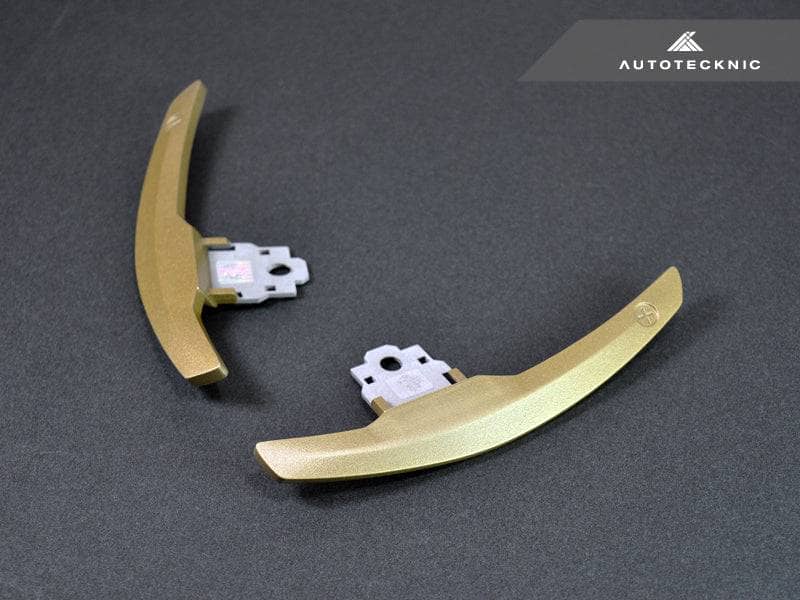 Kies-Motorsports AutoTecknic USA AutoTecknic Competition Shift Paddles - F06/ F12/ F13 6-Series Champion Gold