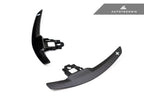 Kies-Motorsports AutoTecknic USA AutoTecknic Competition Shift Paddles - F22 2-Series Dry Carbon (Battle Version) Matte Finish with White Shift Indicators