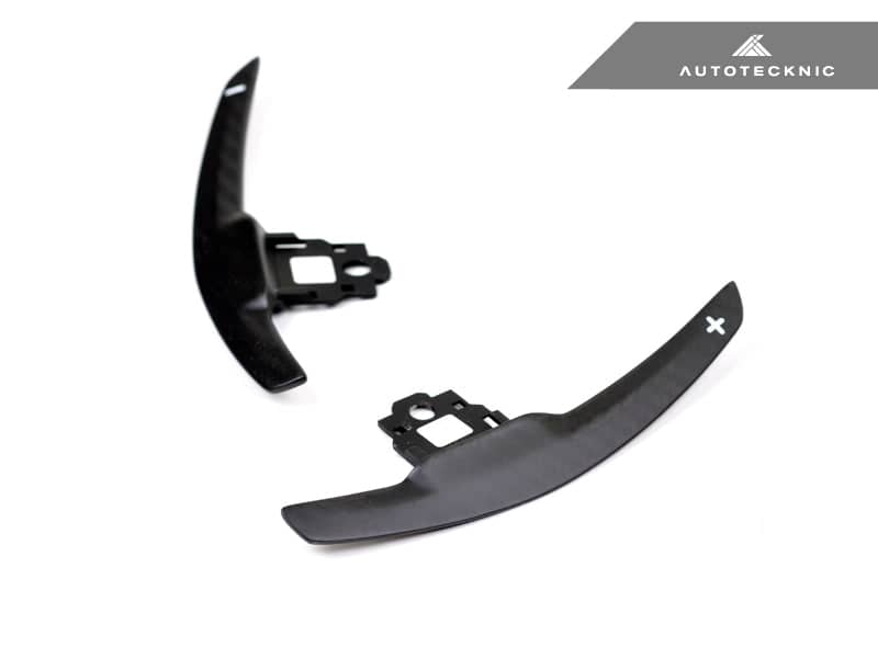 Kies-Motorsports AutoTecknic USA AutoTecknic Competition Shift Paddles - F22 2-Series Dry Carbon (Battle Version) Matte Finish with White Shift Indicators