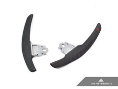 Kies-Motorsports AutoTecknic USA AutoTecknic Competition Shift Paddles - F30/ F31 3-Series Matte Carbon - Red Indicator