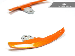 Kies-Motorsports AutoTecknic USA AutoTecknic Competition Shift Paddles - F30/ F31 3-Series Sapphire Orange
