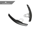 Kies-Motorsports AutoTecknic USA AutoTecknic Competition Shift Paddles - F30/ F31 3-Series Satin Carbon - White Indicator