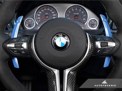 Kies-Motorsports AutoTecknic USA AutoTecknic Competition Shift Paddles - F30/ F31 3-Series Yas Marina Blue