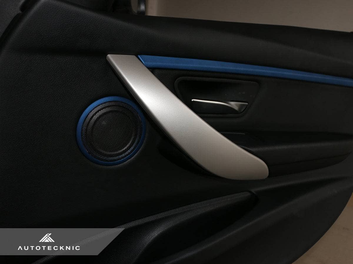 AutoTecknic Door Panel Speaker Mesh Cover Set - BMW F-Chassis Secondary image