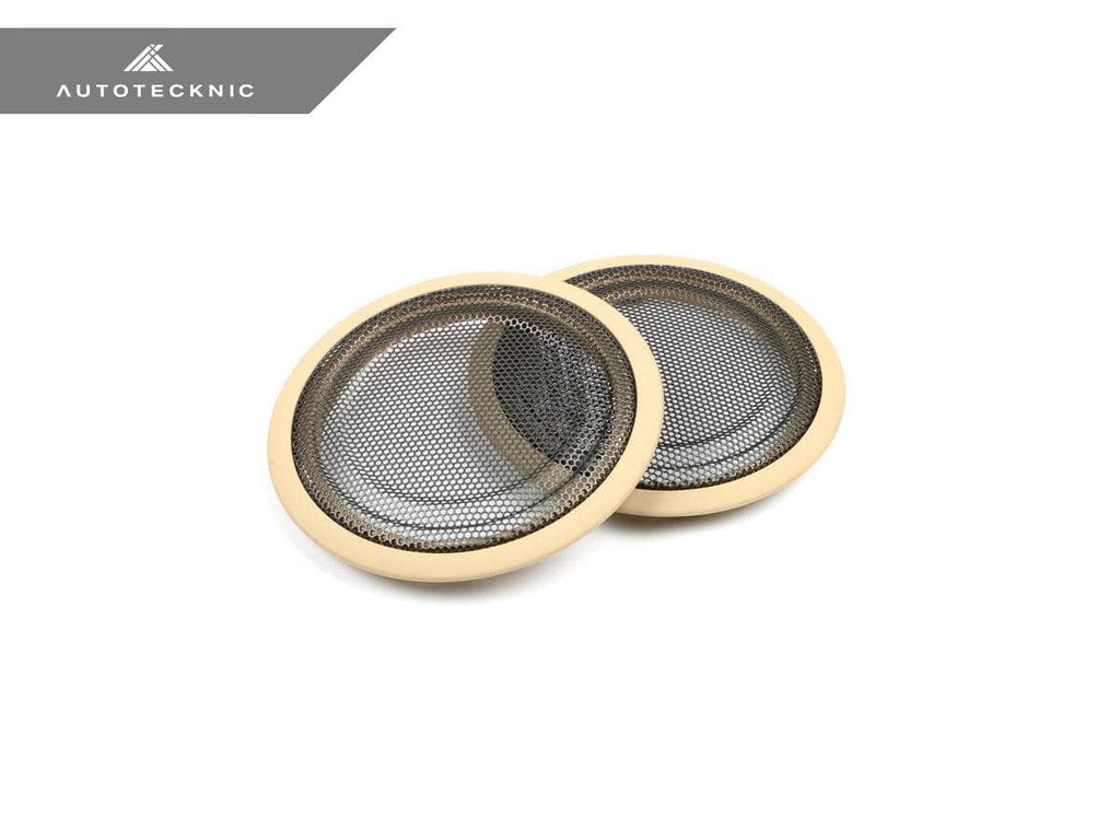 Kies-Motorsports AutoTecknic USA AutoTecknic Door Panel Speaker Mesh Cover Set - BMW F-Chassis F80 M3 Sedan / Beige