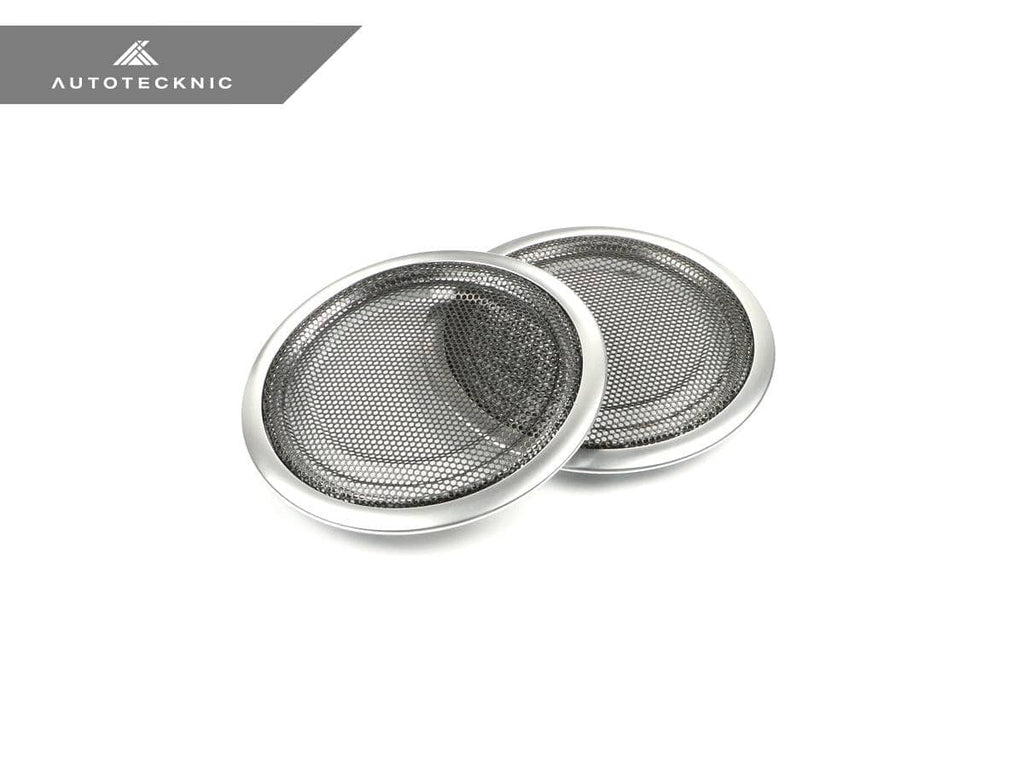 Kies-Motorsports AutoTecknic USA AutoTecknic Door Panel Speaker Mesh Cover Set - BMW F-Chassis F80 M3 Sedan / Satin Silver