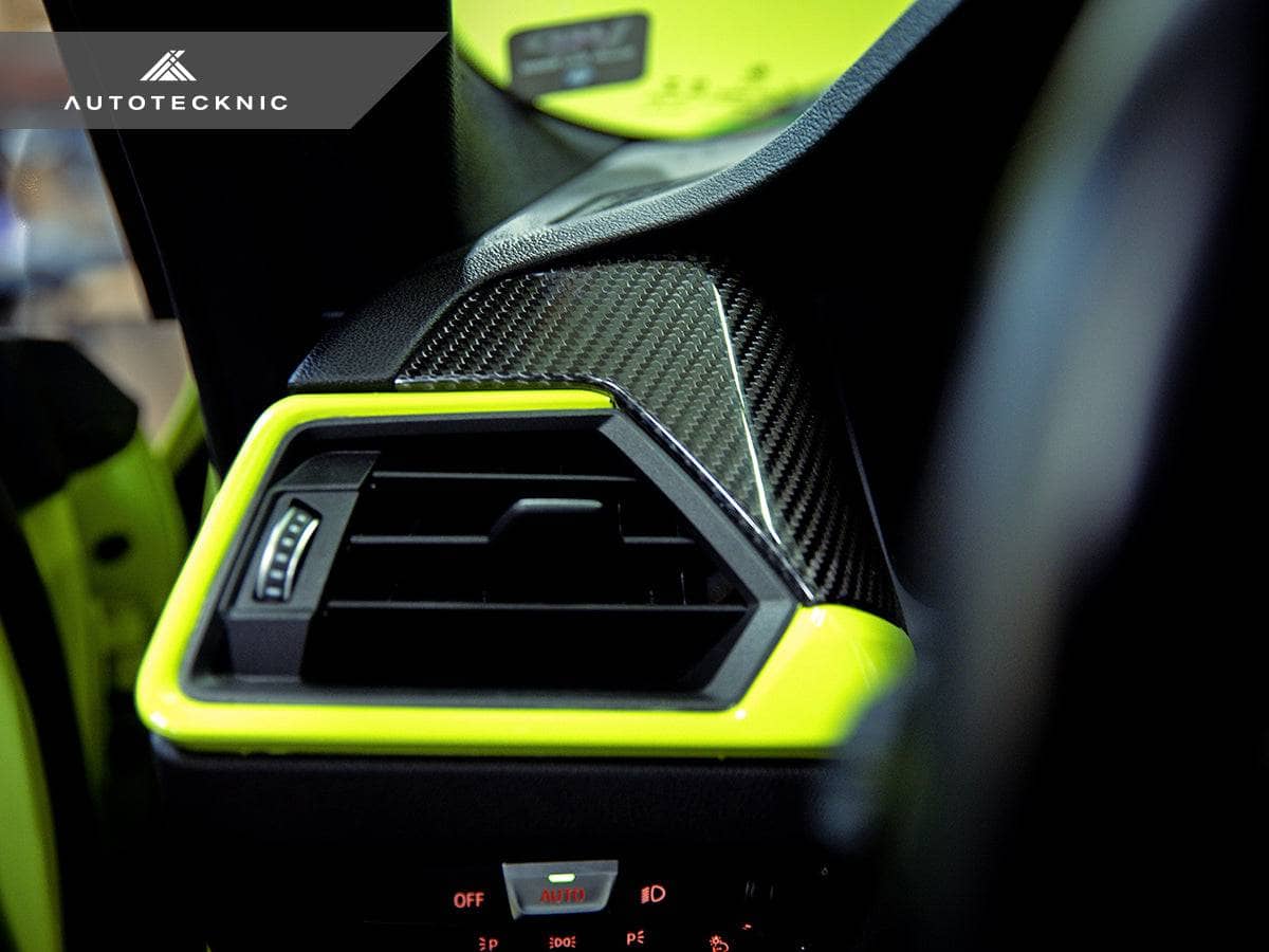 Kies-Motorsports AutoTecknic USA AutoTecknic Dry Carbon Air Vent Trim - BMW G87 M2 | G80 M3 | G82/ G83 M4