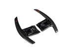Kies-Motorsports AutoTecknic USA AutoTecknic Dry Carbon Battle Version Shift Paddles - BMW F44 2-Series F44- 2-Series / Red Shift Indicators / Gloss Carbon Finish
